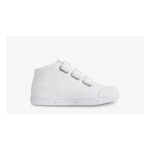Spring Court - Zip B2 Canvas High-Top Sneakers | White