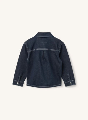 Copenhagen Colors - Organik Pamuk Denim Gömlek | Koyu Mavi