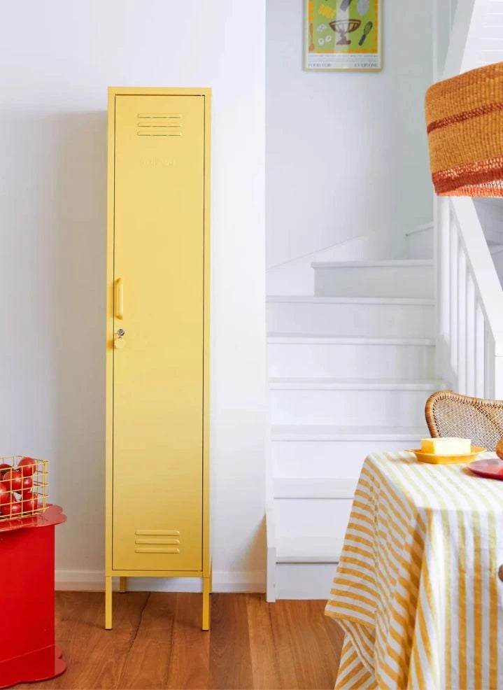 Mustard Made - Slim Metal Cabinet | Faded Yellow