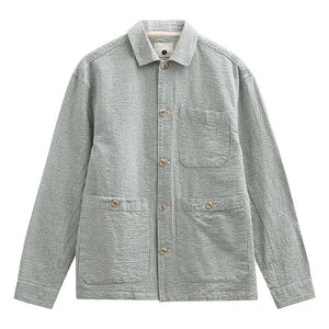 Anerkjendt - Akodin striped overshirt | Light gray