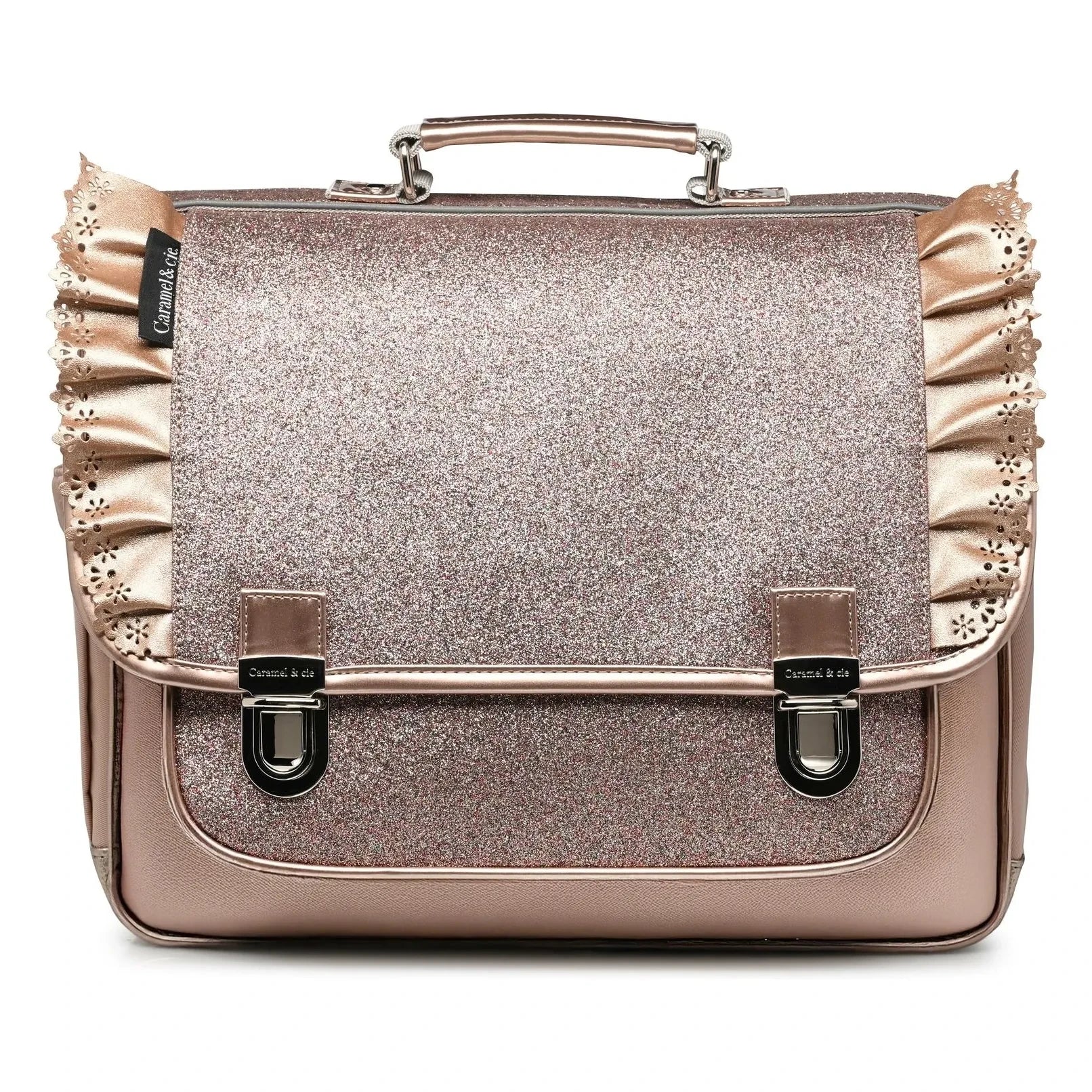 Caramel & Cie - Ruffled Handbag | Copper Red