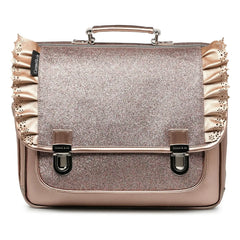 Caramel & Cie - Ruffled Handbag | Copper Red