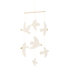 Muskhane - Birdy Felt Mobile | Ecru