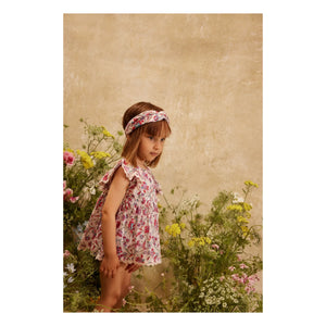 Louise Misha - Natiyana Floral Organic Cotton Dress | Cream