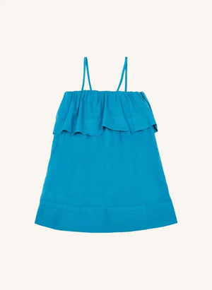 The Animals Observatory - Dover Animal Print Dress | Azure Blue