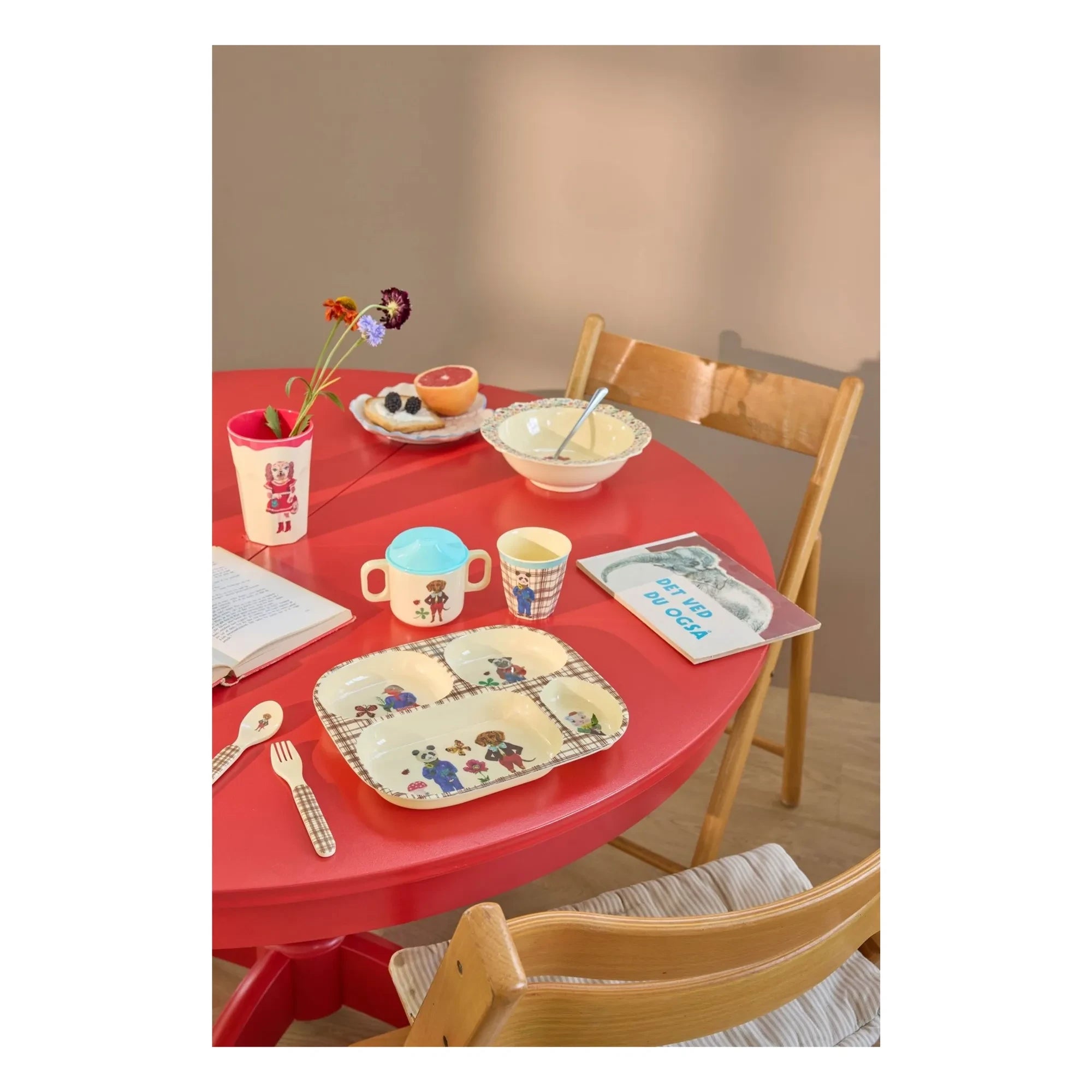 Rice - Melamine Dinner Set - Rice x Nathalie Lété | Blue
