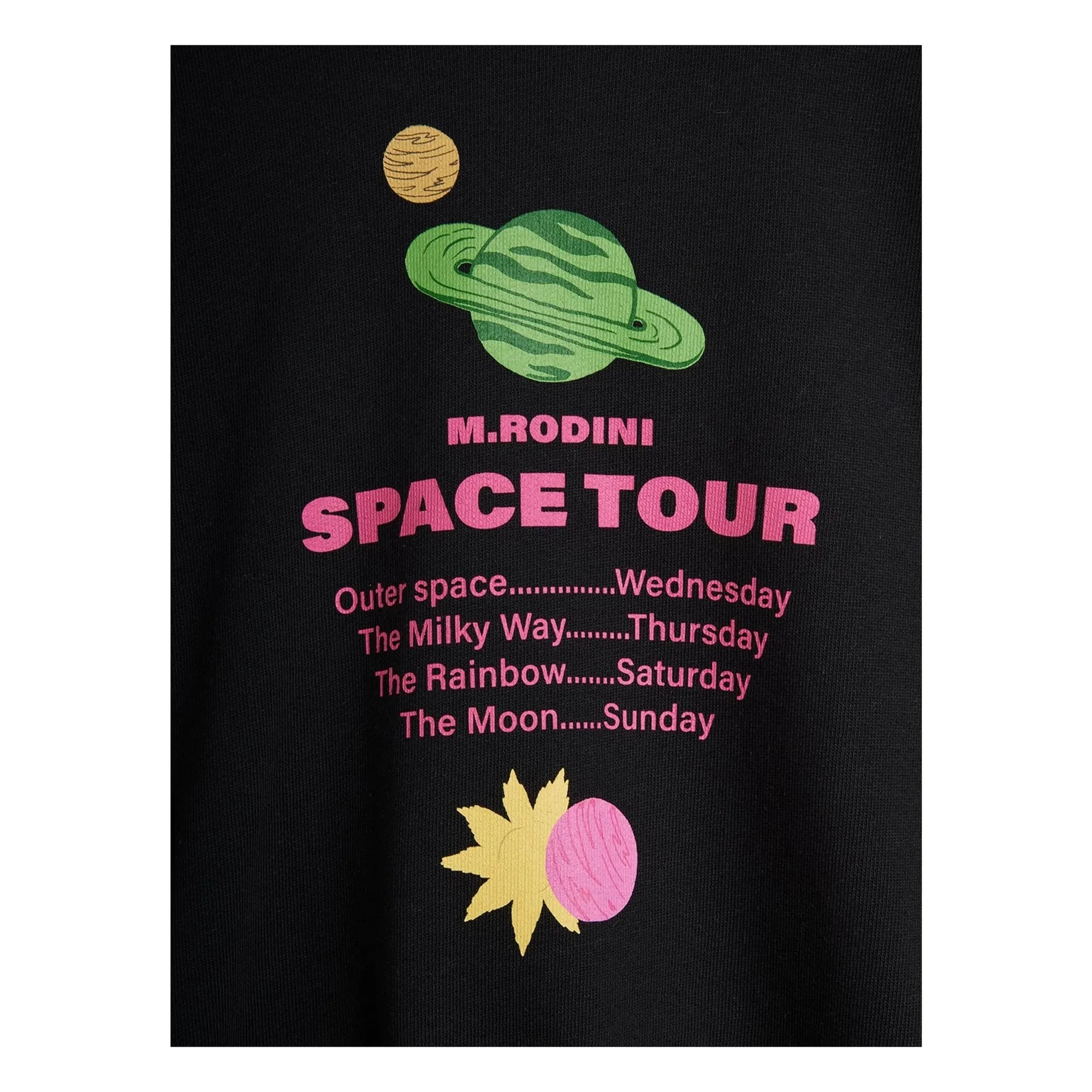Mini Rodini - Space Tour organic cotton sweatshirt | Black