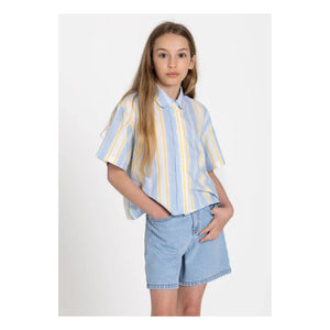 Smallable Kid - Sawyer Striped Shirt | Light Blue