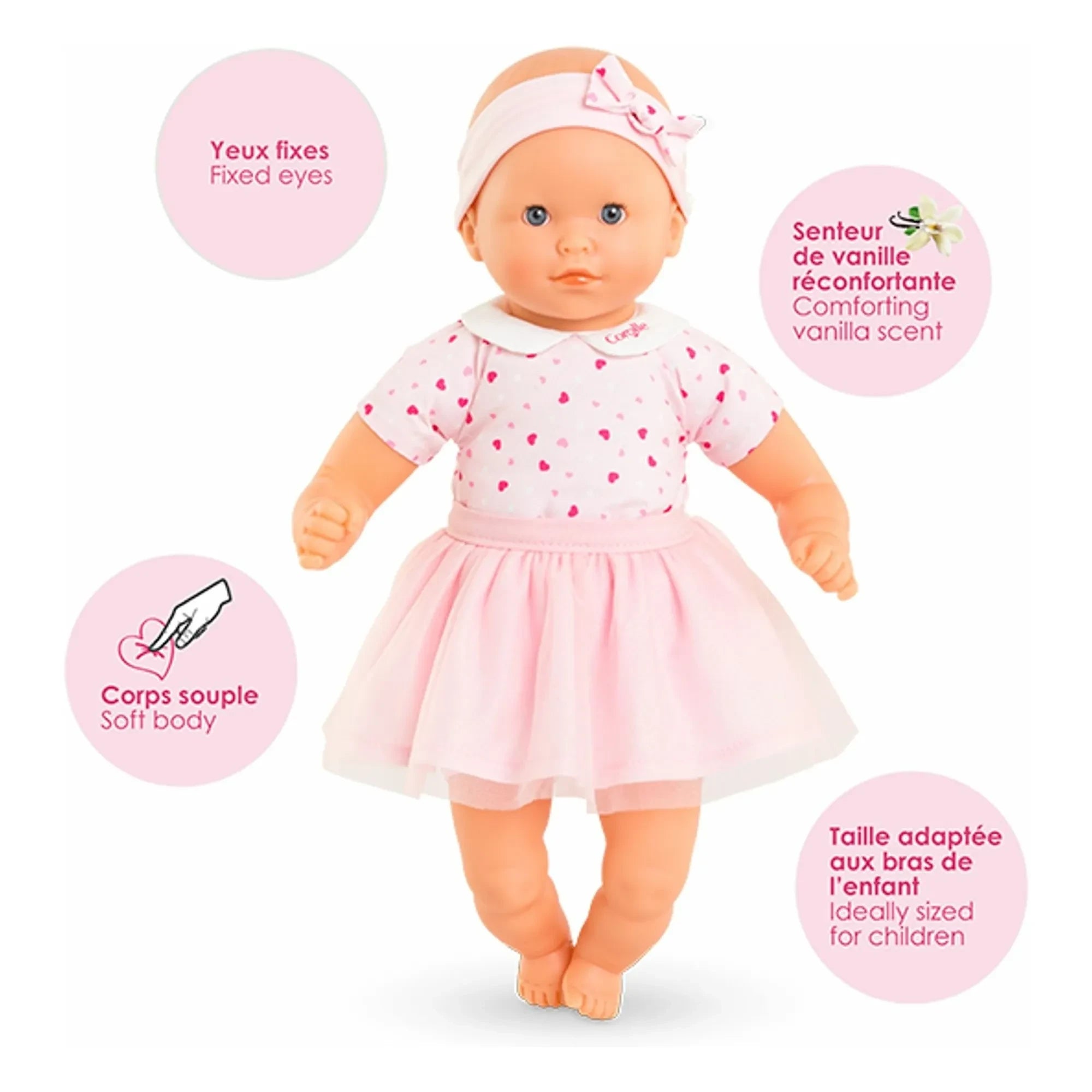 Corolle - My First Doll - Cute Little Poupon Heart | Light Pink