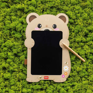 Legami - Teddy Bear Portable LCD Drawing Board in Cardboard - Magic Sketch Board