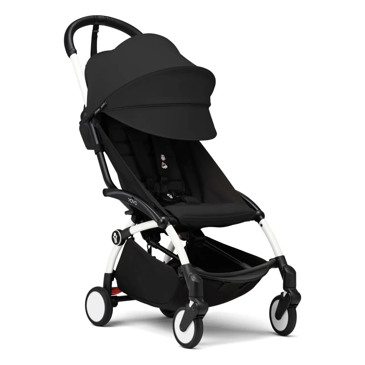 Stokke® - YOYO³ 6+ Stroller with Car Seat | White Frame | Black