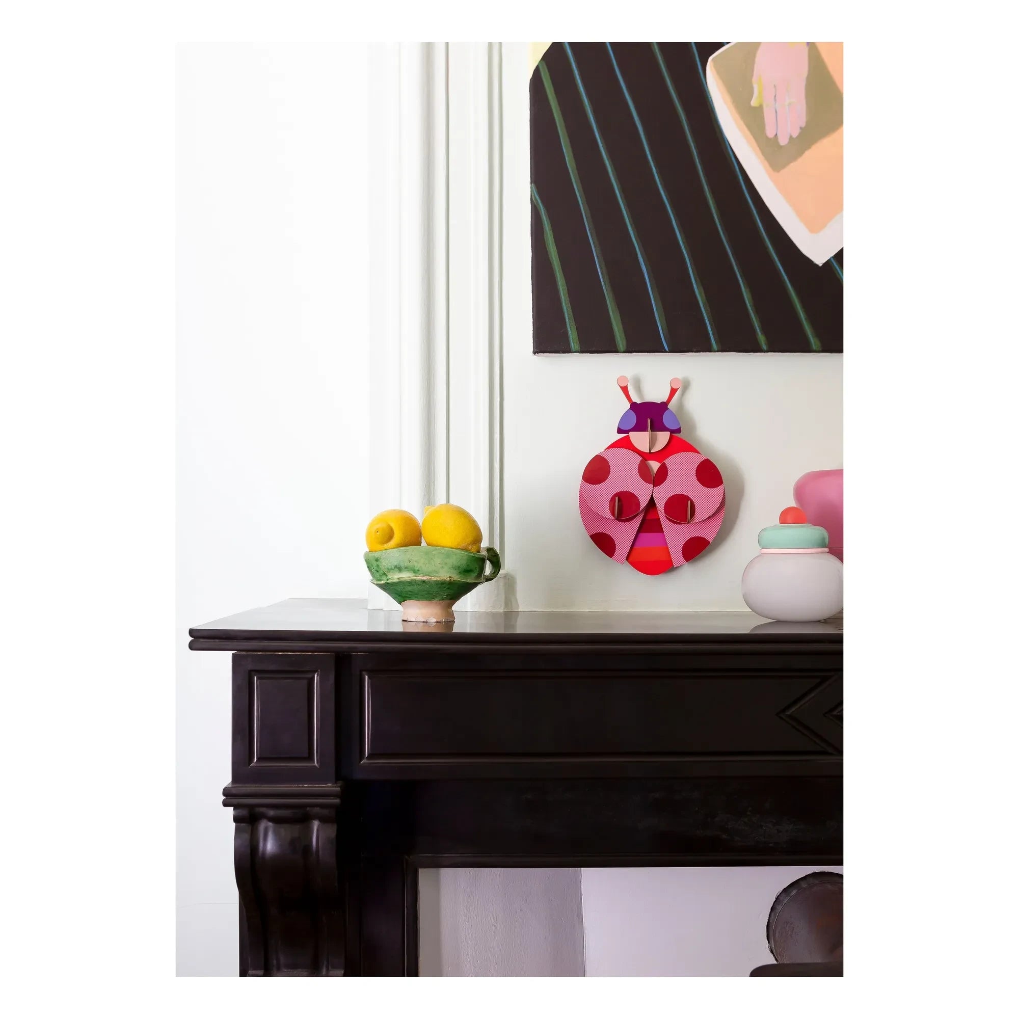 Studio Roof - Ladybug Wall Decor - Studio Roof x Zoe Miller | Red