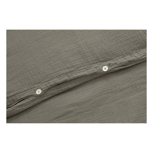 garbo&friends - Geranium Cotton Muslin Duvet Cover | Khaki