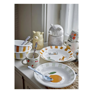 Bloomingville Mini - Agnes Enamel Dinner Set | White