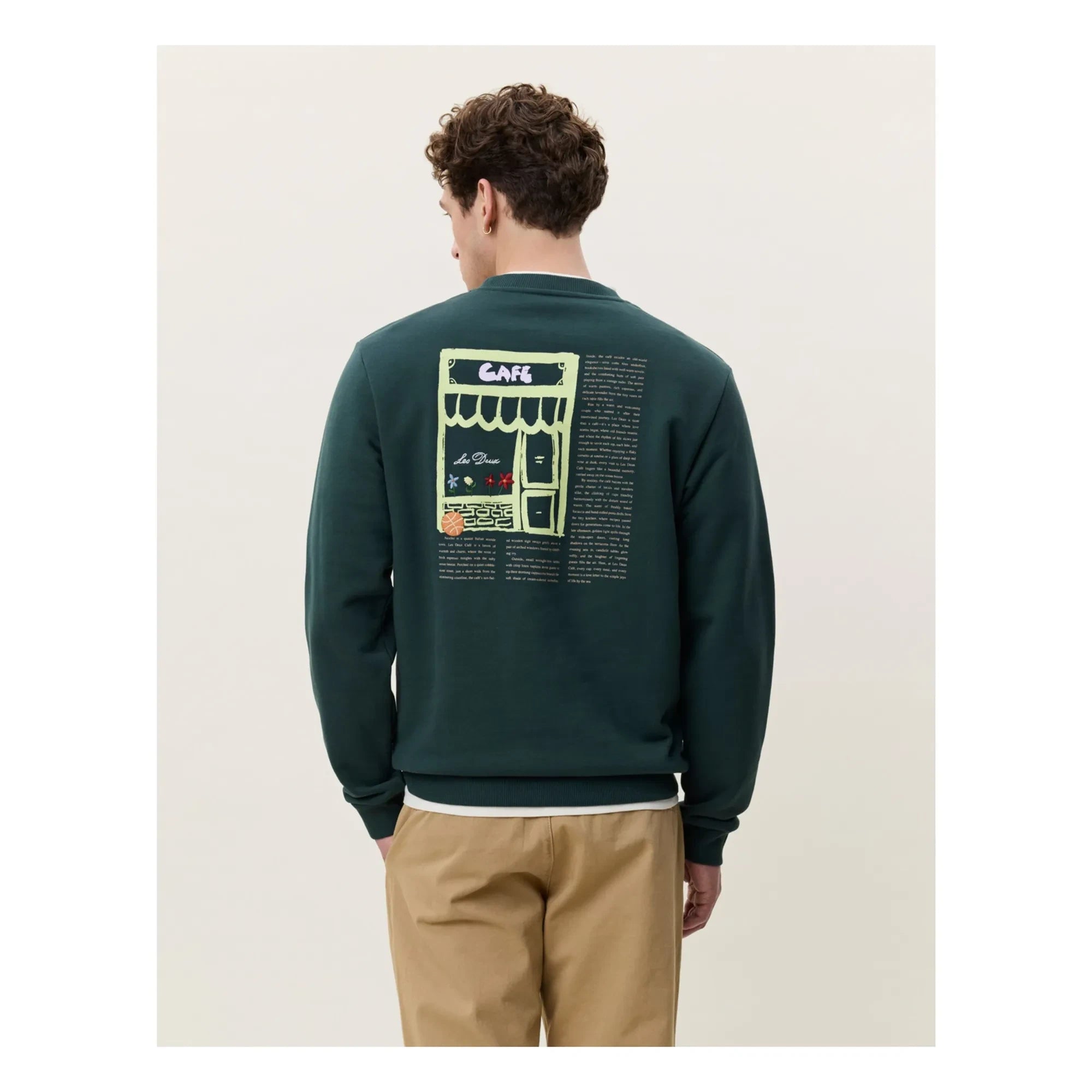Les Deux - Café Sweatshirt | Dark Green