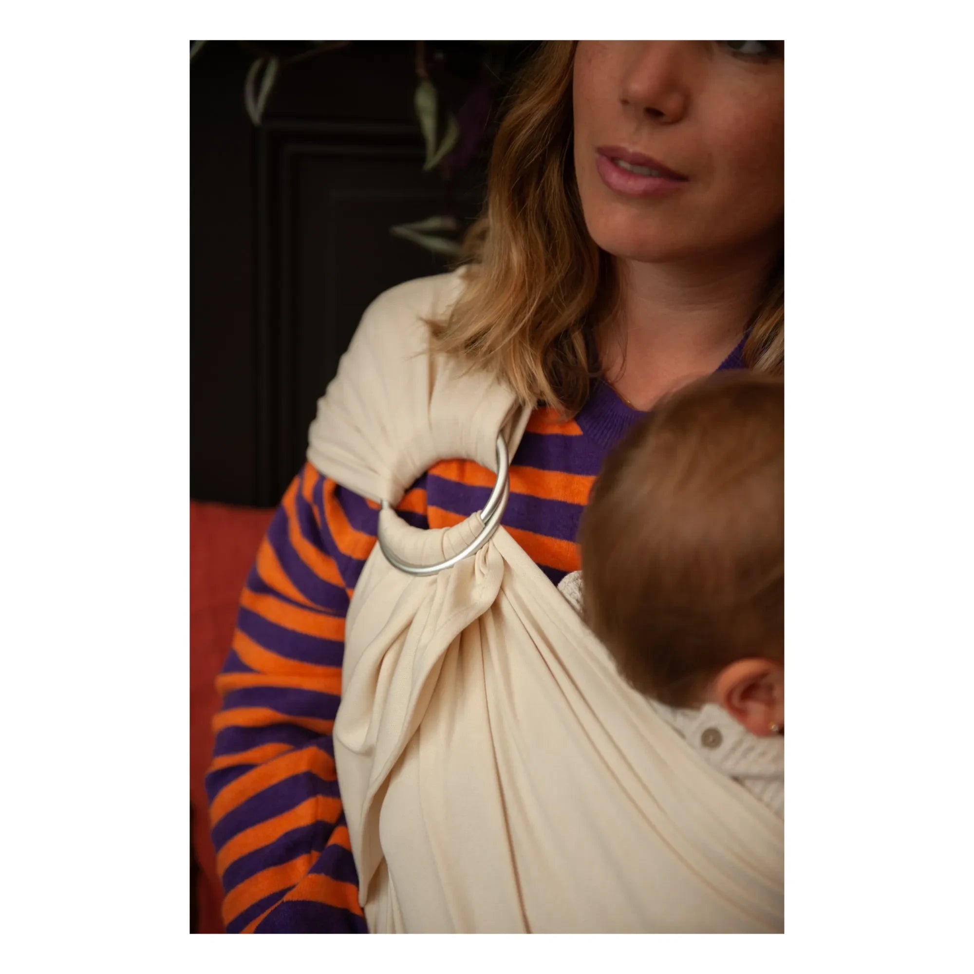 Mama Hangs - Organic Cotton Baby Kangaroo | Ecru