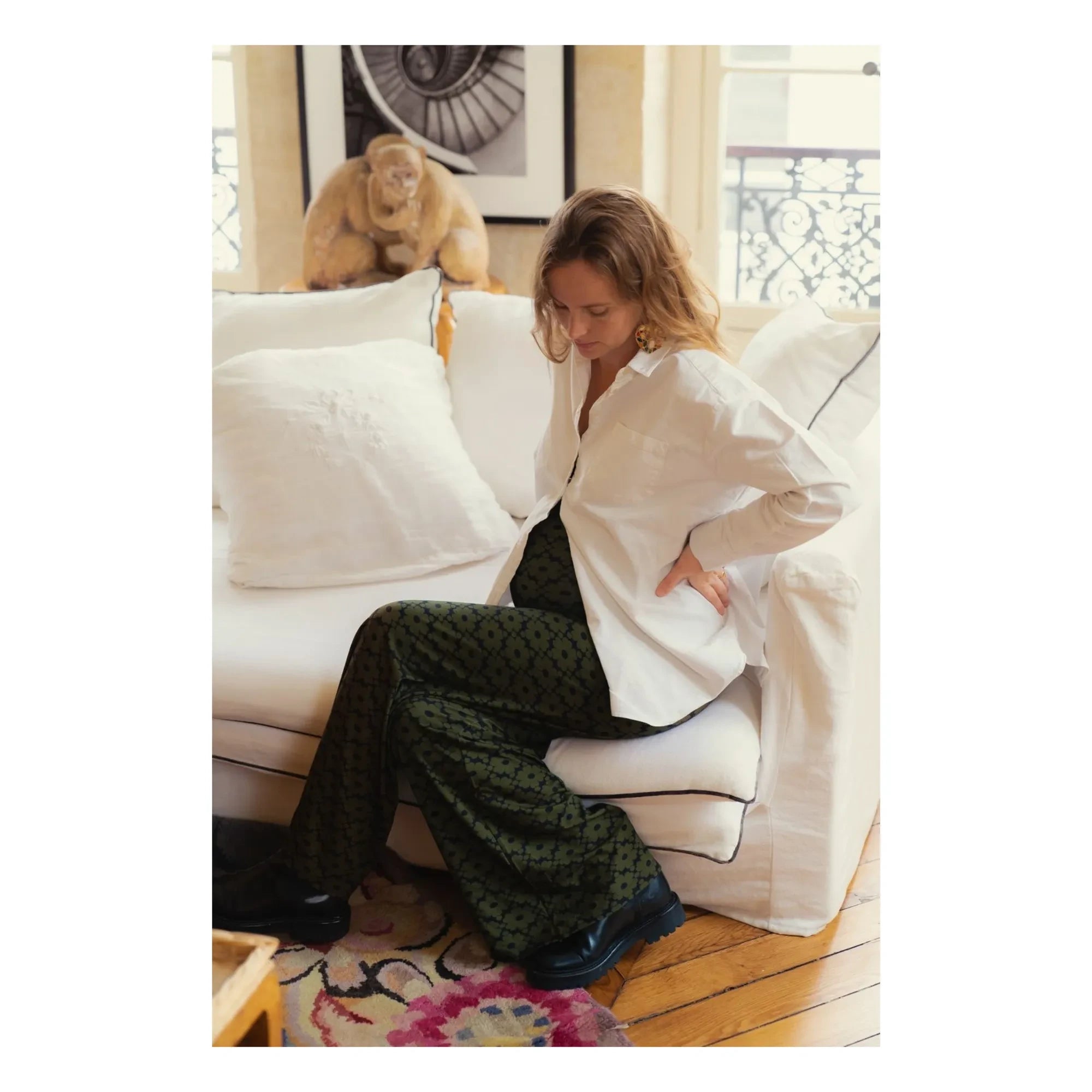 Paloma Collection - Andrea Seventies Maternity Pants | Khaki