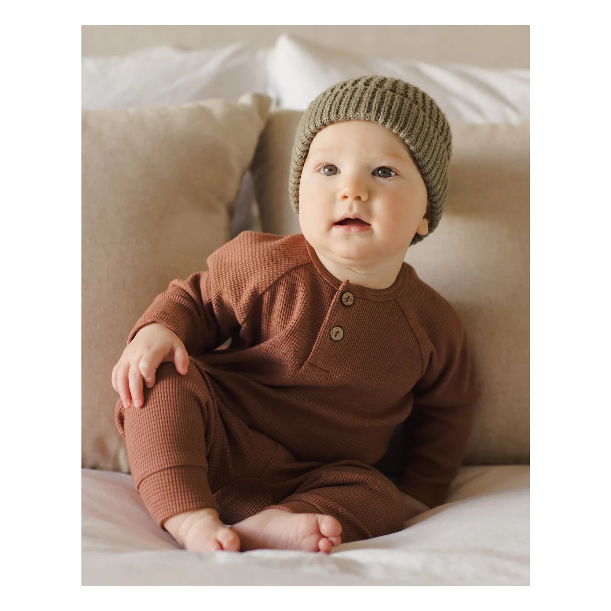 Quincy Mae - Ruffled Leggings | Rouge Brown