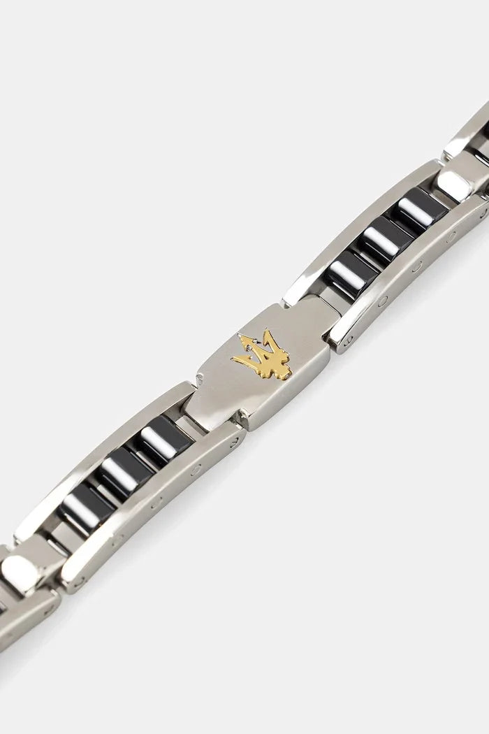 MASERATI men's stainless steel bracelet CERAMIC