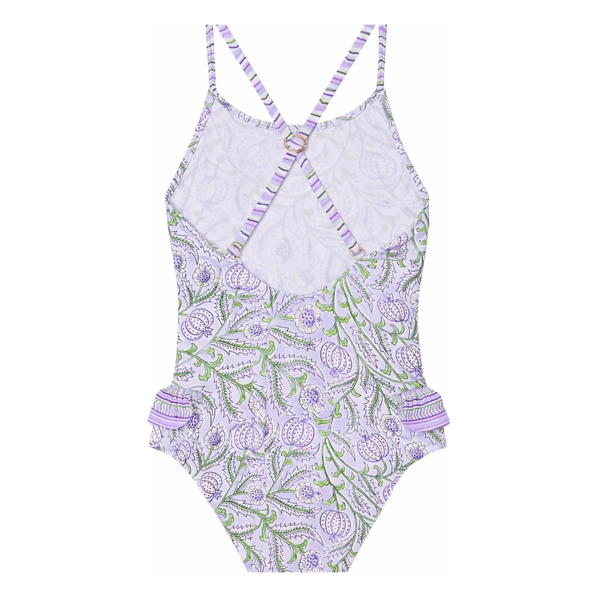 Lison Paris - 1-Piece Swimsuit Poppy Flower Recycled Fiber | Lilac