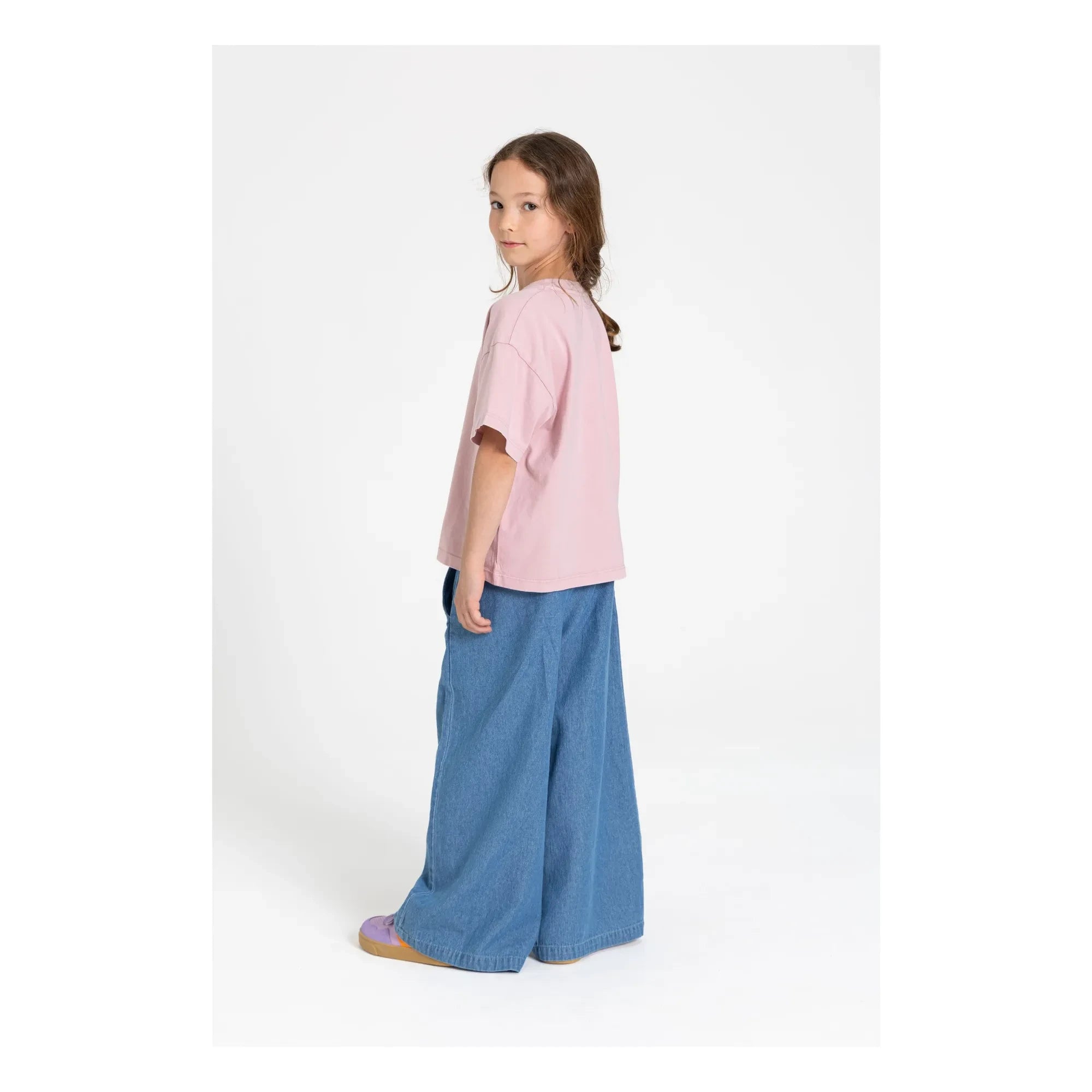 Smallable Kid - Liv Organic Cotton T-Shirt | Dusty Pink