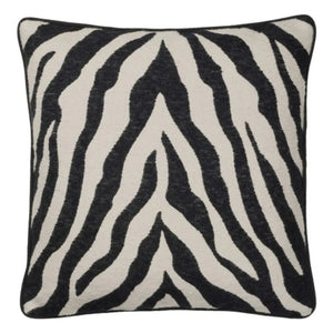 Broste Copenhagen - Zebra Pillow Cover | Noir/White