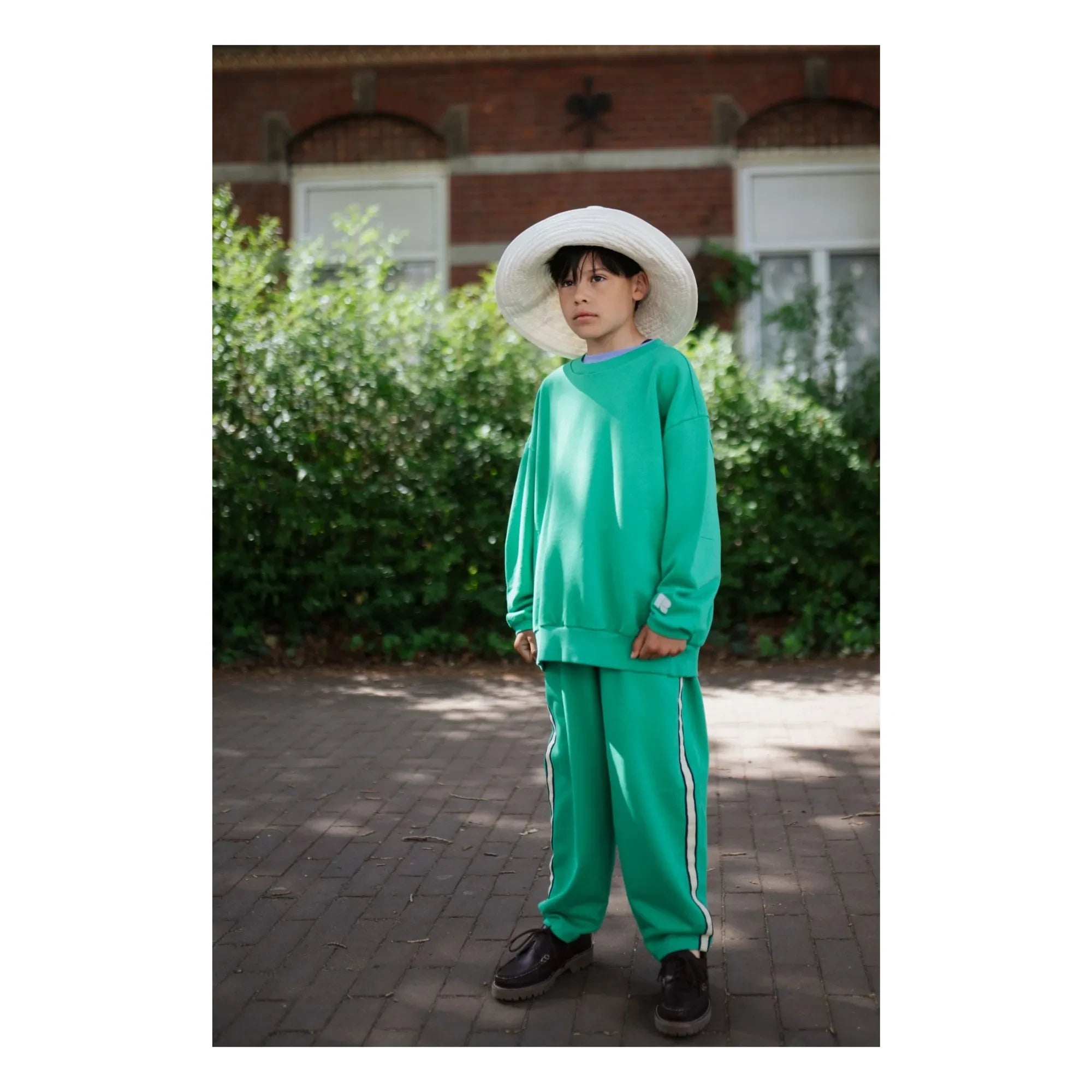 Repose AMS - Large Striped Jogger Organic Cotton | Green