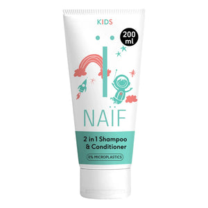 Naïf Natural Skincare - 2'si 1 arada çocuk şampuanı - 200 ml