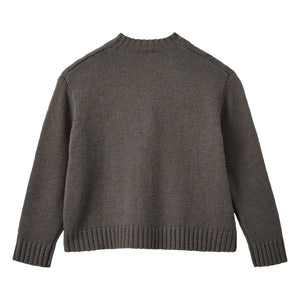 Caramel - Copper Cardigan | Dark Gray