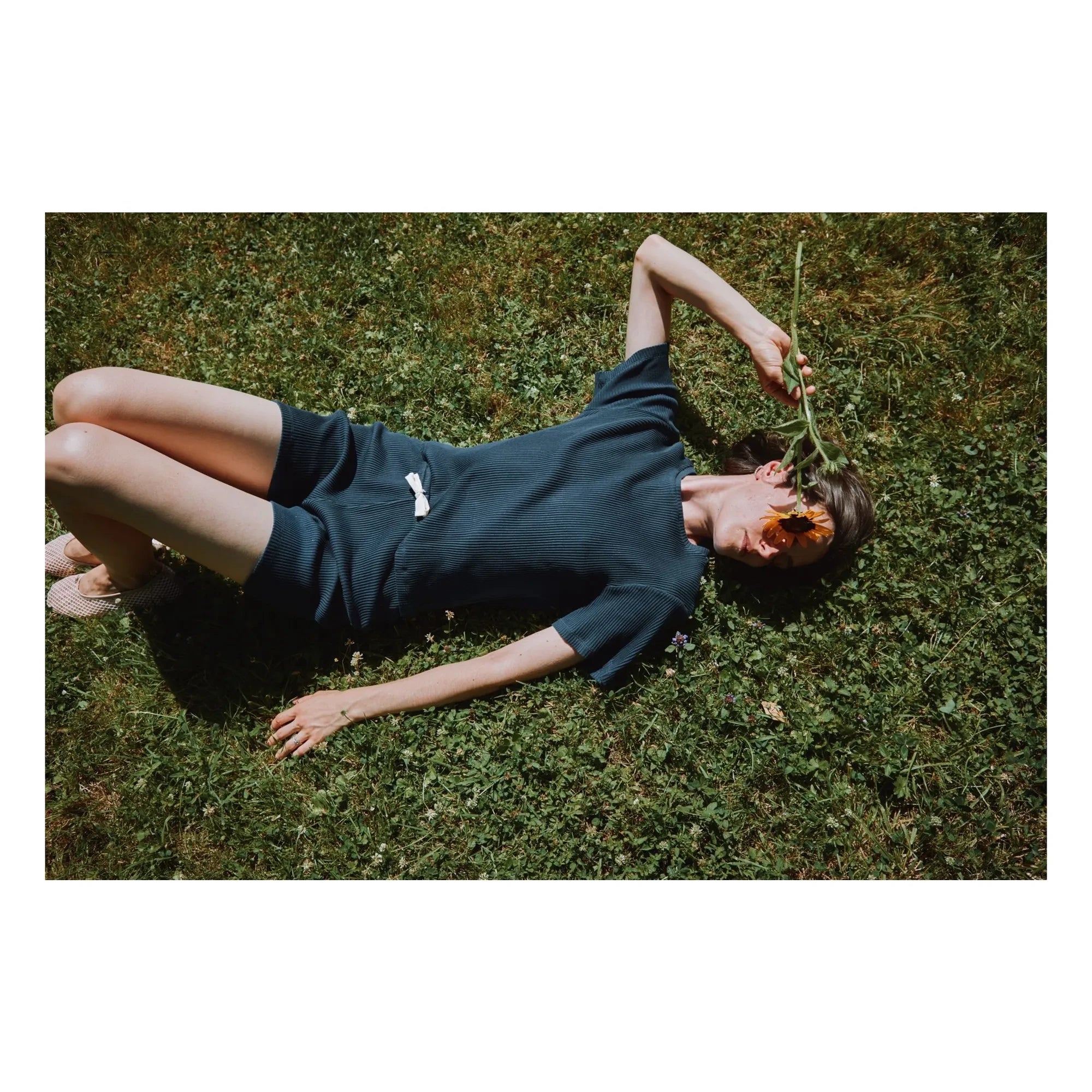 Poudre Organic - Orgeat T-Shirt | Navy