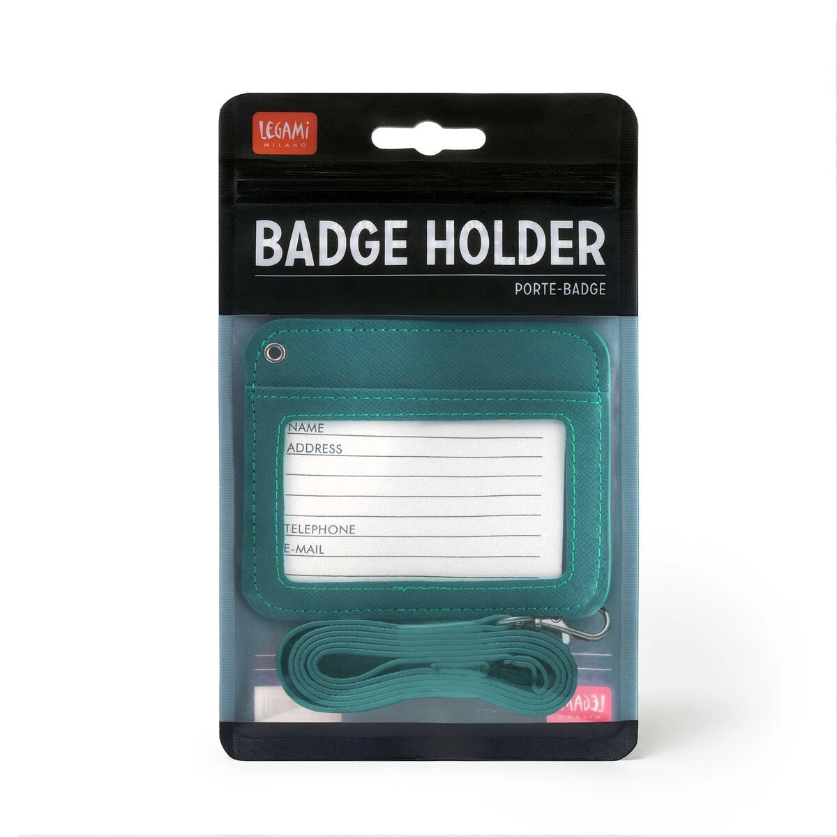 Legami - Petrol Blue Badge Holder