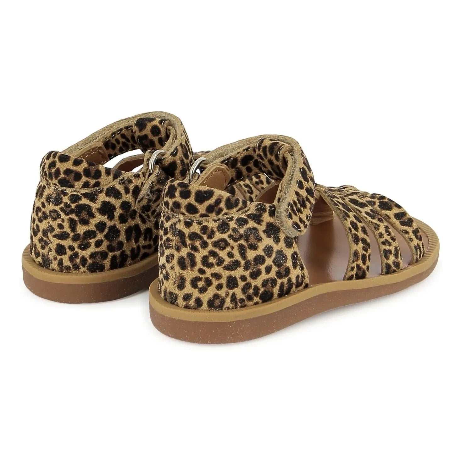 Pom d'Api - Poppy Askılı Leopar Sandaletler | Kahverengi