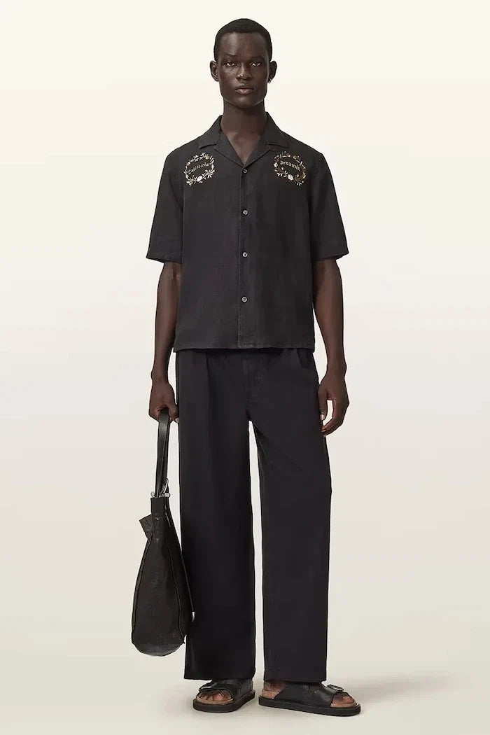 AllSaints Erkek Keten Gömlek KLAVICLE