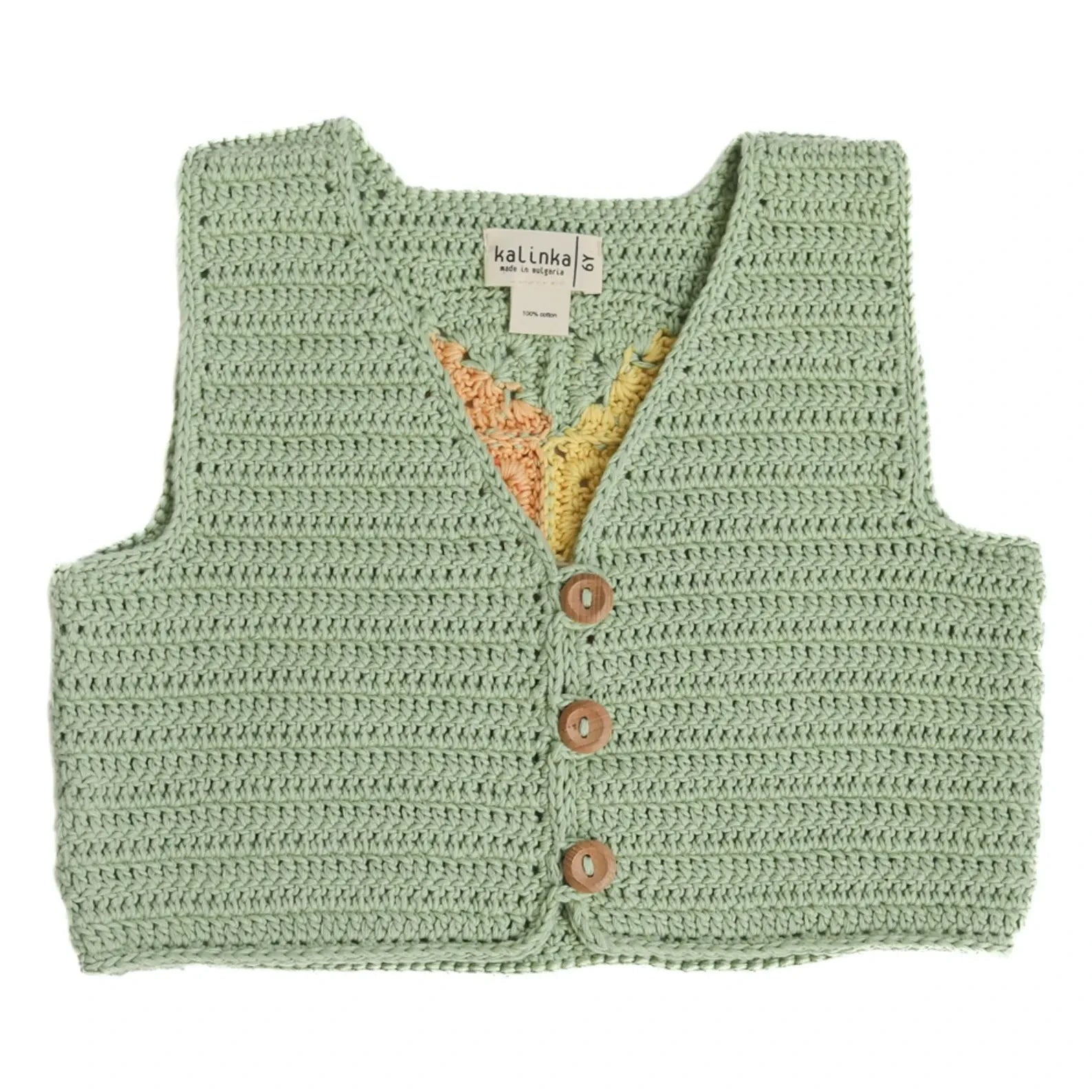 Kalinka - Sleeveless Sahara Knit Vest | Green