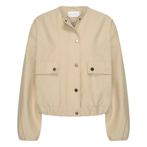 By Bar - Maggie Cotton and Linen Jacket | Dark Beige