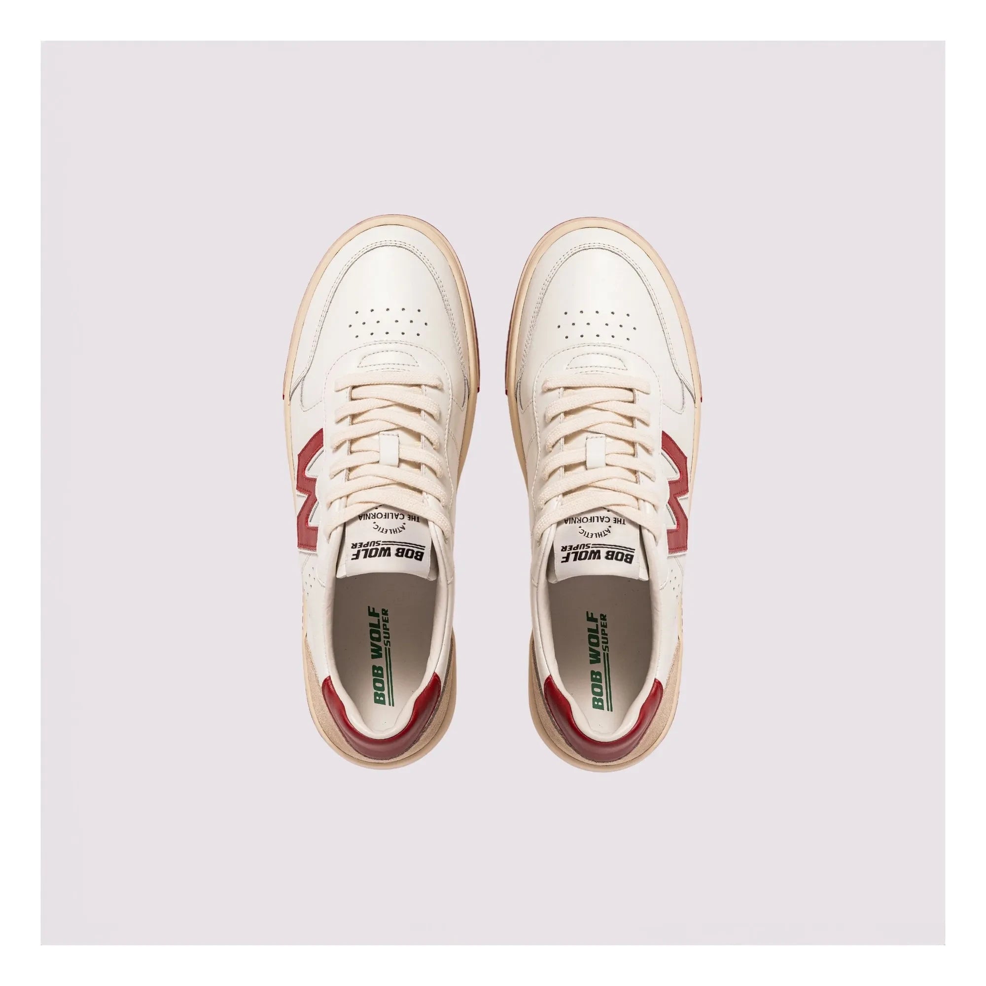 Bob Wolf - Legacy Leather and Suede Sneakers | Red