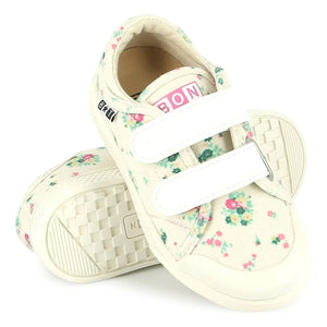 Bonton - Flowery Izy Çizik Sneakerlar | Ekru