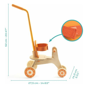 Djeco - POMEA - Tricycle for Dolls | Orange