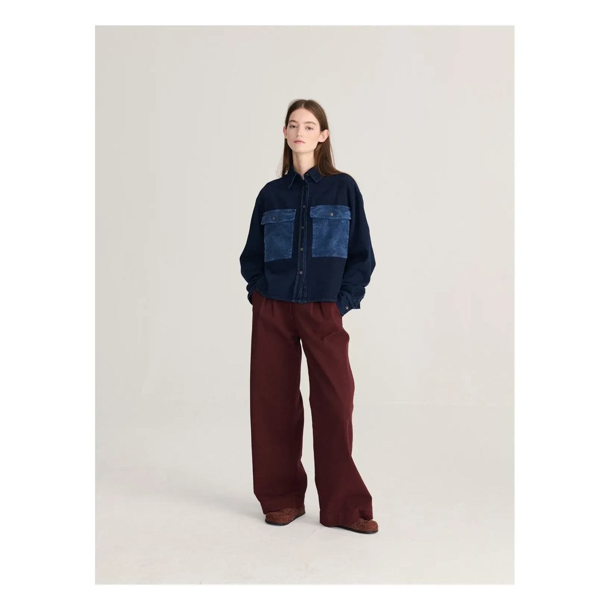 Bobo Choses - Denim Cotton Shirt | Navy