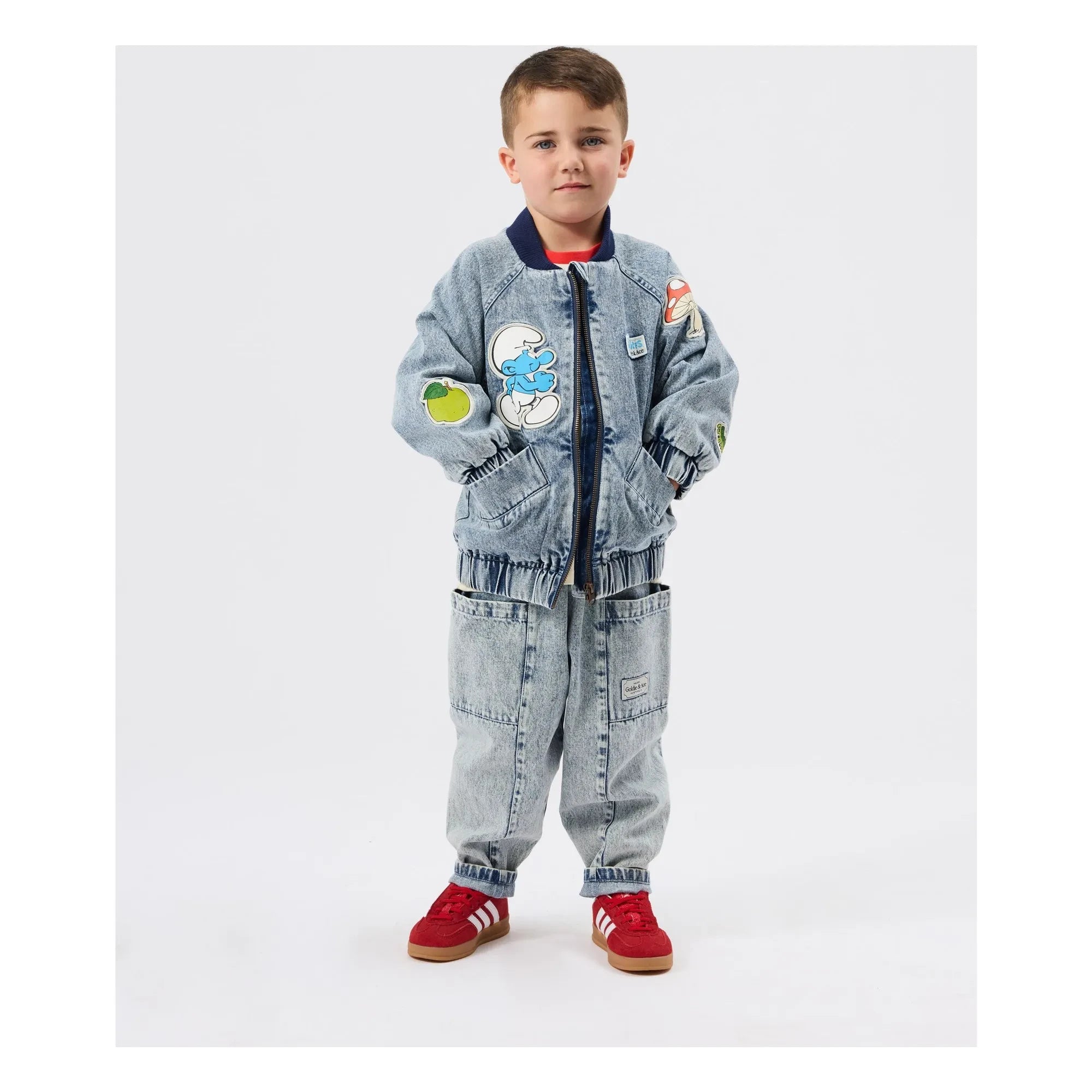 Goldie + Ace - Denim Ceket - Goldie + Ace x Schtroumpfs | Mavi