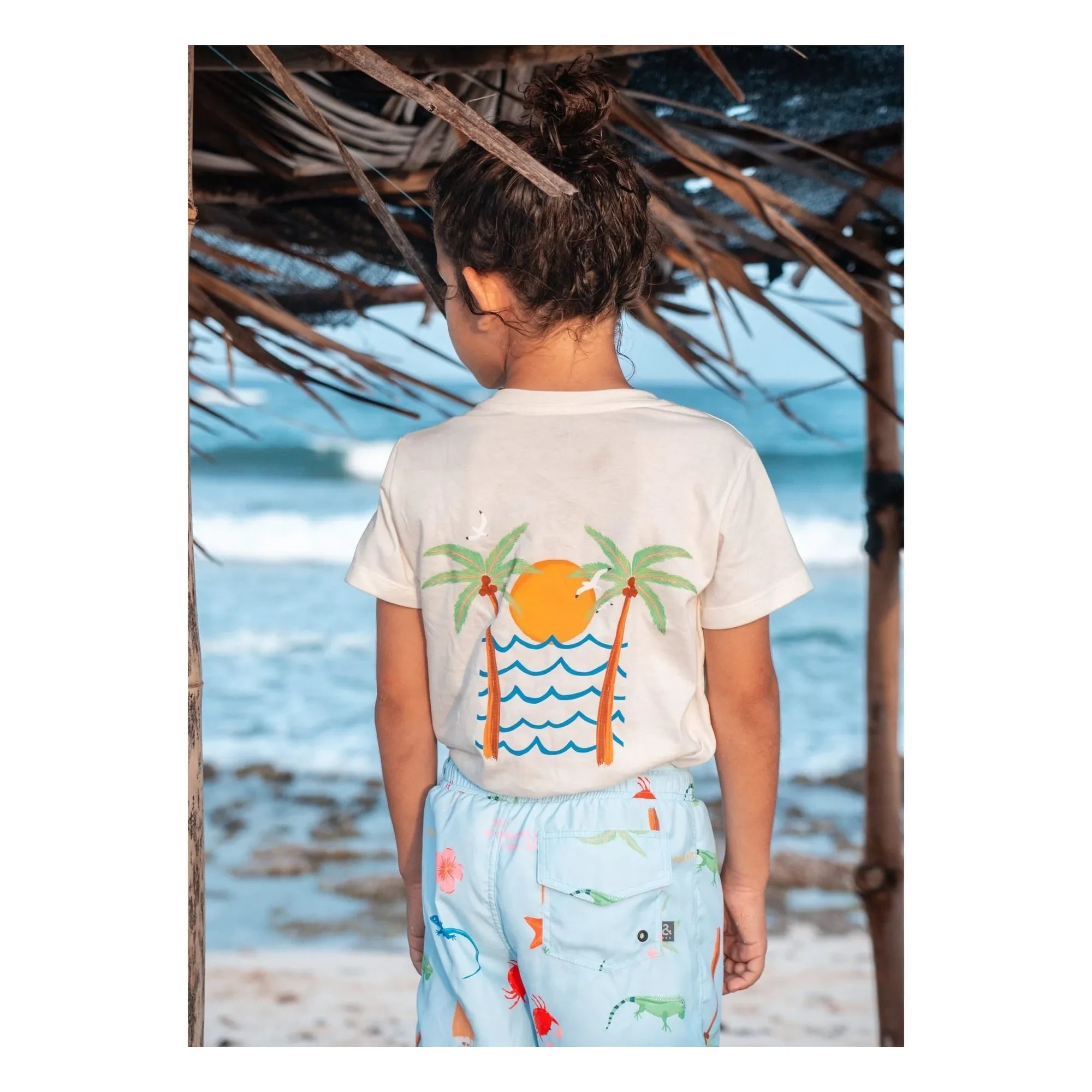 Pepita & Me - Beach Swimsuit Shorts | Light Blue