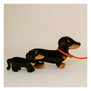 La Pelucherie - Eugène Dachshund Plush 40 cm | Black