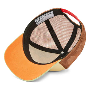 Hello Hossy - Trucker Rolling Pony Organic Cotton Cap with Curved Brim | Beige