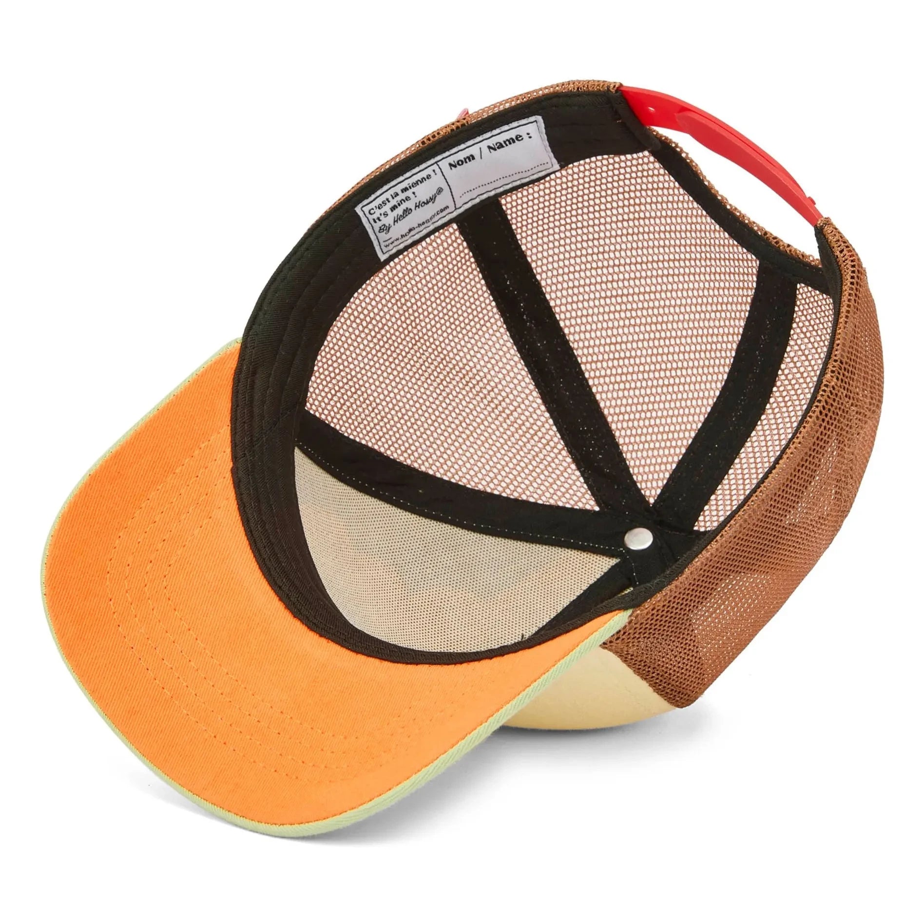 Hello Hossy - Trucker Rolling Pony Organic Cotton Cap with Curved Brim | Beige