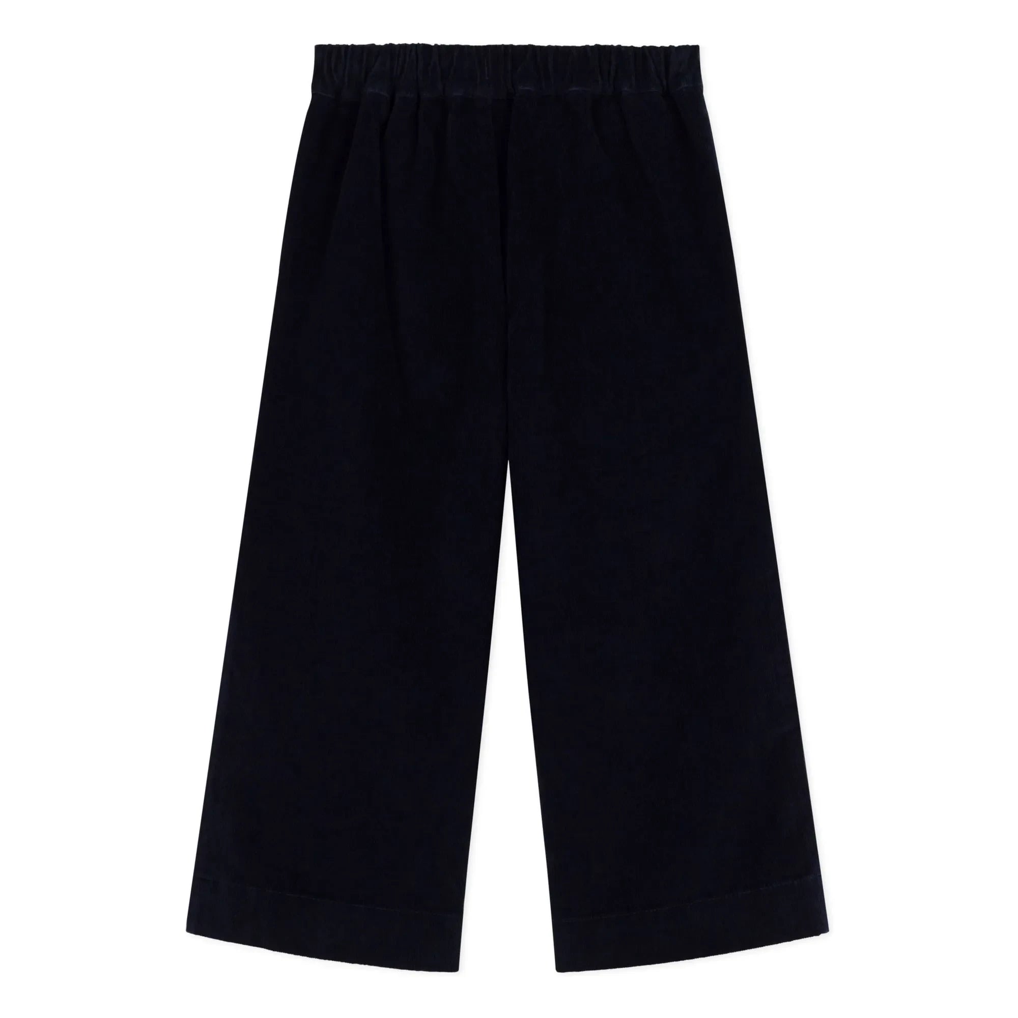 Petit Bateau - Ribbed Velvet Bridge Pants | Night Blue