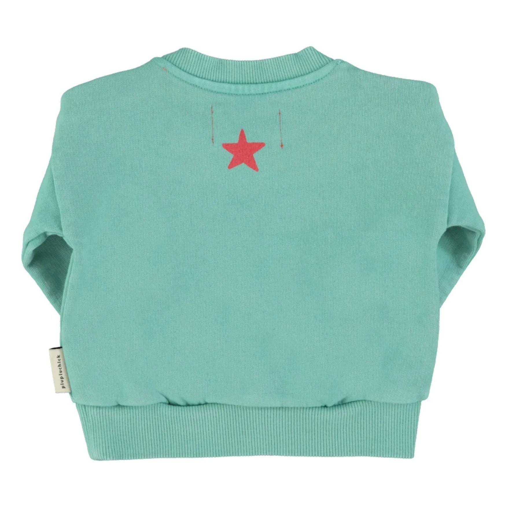 Piupiuchick - Peace organik pamuk sweatshirt | Turkuaz