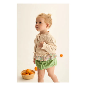 Cozmo - Ivy Pointelle Recycled Fiber Cardigan | Ivory
