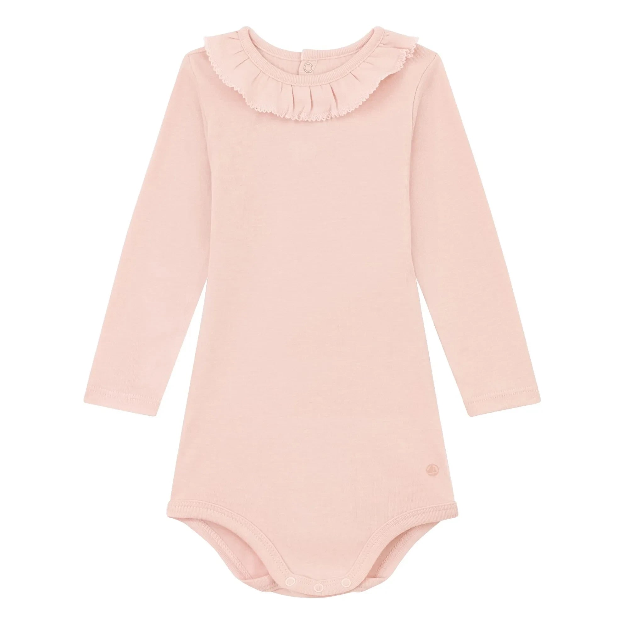 Petit Bateau - Body Collar Uni | Pembe