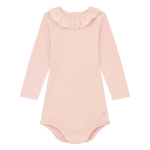 Petit Bateau - Body Collar Uni | Pembe