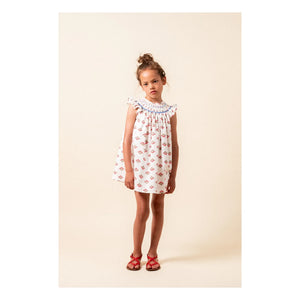 birinit - Monzón Organic Cotton Drawstring Dress | White